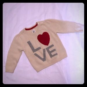 ♥️♥️New Baby Gap LOVE sweater ♥️♥️